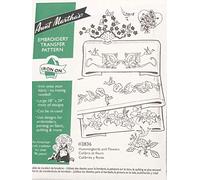 Hummingbirds / Flowers for Linens Aunt Martha's Hot Iron Embroidery Transfer by Aunt Martha's
