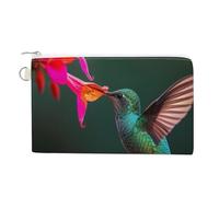 Hummingbirds Flying Cute Coin Purses for Women Men Lightweight Portable Zero Wallet Pouches with Zipper