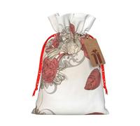 Hummingbirds Hemp Bundle Gift Bag,Christmas Bags Holiday Wrapping Bag For Christmas Party