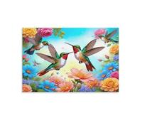 Hummingbirds in Bloom,1500-piece DIY landscape puzzle,Children's and Adults' Jigsaw Puzzle Creative Toys,57x87cm