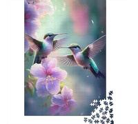 Hummingbirds in Bloom Puzzles 1000 Piece for Adults Jigsaw Puzzles Jigsaw Puzzle Game for The Whole 70x50cm/1000pcs