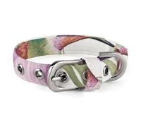 Hummingbirds Irises Flowers Dog Collar Adjustable Soft and Comfortable Puppy Collars with Metal Buckle Pet Collar for Small Medium Pet