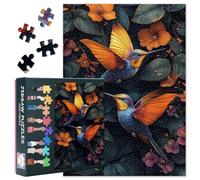 Hummingbirds Puzzles for Adults 1000 Pieces, Flowers Jigsaw Puzzles, Forest Jigsaw Puzzle, Educational Fun Games or Toys for Elders Friends 20X27 INCH
