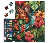 Hummingbirds Puzzles for Adults 1000 Pieces, Tropical Gardens Jigsaw Puzzles, Adult Puzzle for Adults, Educational Fun Games or Toys for Elders Friends 20X27 INCH