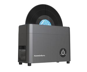 HumminGuru Ultrasonic Vinyl Record Cleaner- 40kHz Ultrasonic Vinyl Record Cleaning Machine with Auto Drying, Vinyl Record Cleaner Kit with Filters, 1Y Warranty (HG01 Dark Gray, 12 Inch)