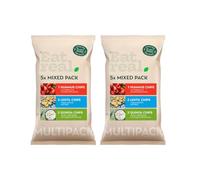 Hummus Chips Tomato & Basil, Salt, Sour Cream & Chive 2 x 98g Pack, Mixed Pack Chips offer a delicious variety of plant-based snacks that cater