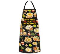 Hummus Kitchen Apron Humus Lover Gift Lebanon Food Apron Middle Eastern Food Apron Arabic Cuisine Apron (JUST HERE UK1)
