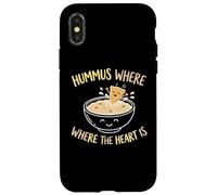 Hummus Where The Heart Is Hummus Lover Cooking Foodie Case for iPhone X/XS