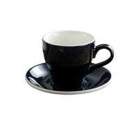 HUMOCHUSON Cappuccino Cup 280Ml European Ceramic Coffee Cup Suitable for Cappuccino American Latte Latte Modern Simple Style - Navy Blue