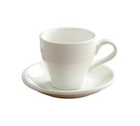 HUMOCHUSON Coffee Mug280Ml European Ceramic Coffee Cup Suitable for Cappuccino American Latte Latte Modern Simple Style - White