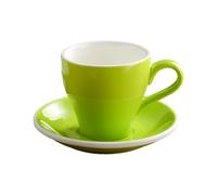HUMOCHUSON Coffee Mugs280Ml European Ceramic Coffee Cup Suitable for Cappuccino American Latte Latte Modern Simple Style - Apple Green