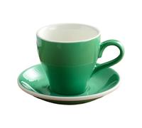 HUMOCHUSON Large Coffee Mug 280Ml European Ceramic Coffee Cup Suitable for Cappuccino American Latte Latte Modern Simple Style - Cyan
