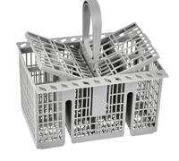 HUMOKI Dishwasher Cutlery Basket, Dishwasher Utensil Basket With Handle and Lid, Removable Replacement Baskets, Efficient Space Saving, Dishwashers Baskets, for Dishwashers Universal, Grey