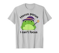 Humor ADHD Hyperactivity Disorder Hocus Pocus I Cant Focus T-Shirt, Men, Silver Grey, Medium
