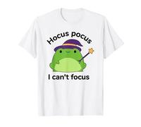 Humor ADHD Hyperactivity Disorder Hocus Pocus I Cant Focus T-Shirt, Men, White, 3X-Large
