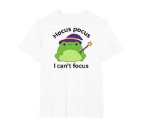 Humor ADHD Hyperactivity Disorder Hocus Pocus I Cant Focus T-Shirt, Men's Big and Tall, White, 2X Tall