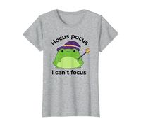 Humor ADHD Hyperactivity Disorder Hocus Pocus I Cant Focus T-Shirt, Women, Heather Grey, Large