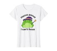 Humor ADHD Hyperactivity Disorder Hocus Pocus I Cant Focus T-Shirt, Women, White, X-Large