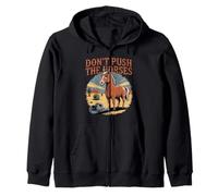 Humor and Sarcastic Quote Don’t Push the Horses Zip Hoodie