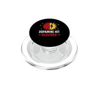 Humor Brain Motivation Funny Saying Dopamine Hit Required PopSockets PopGrip for MagSafe