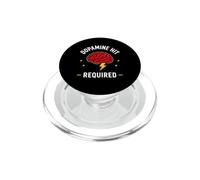 Humor Brain Motivation Funny Saying Dopamine Hit Required PopSockets PopGrip for MagSafe