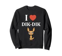 Humor Dik-Diks animals funny simple i love Dik-Dik Sweatshirt