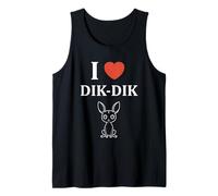 Humor Dik-Diks Animals Funny Simple i Love Dik-Dik Tank Top