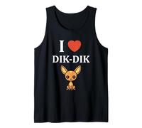 Humor Dik-Diks Animals Funny Simple i Love Dik-Dik Tank Top