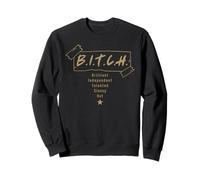 humor gift powerful woman boss independent shocking Sweatshirt