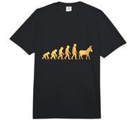 Humor Graphic Funny Human Evolution Ending Up with A Donkey Comfort Colors Adult Heavyweight T-Shirt