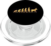 Humor Graphic Funny Human Evolution Ending Up With A Donkey PopSockets PopGrip for MagSafe