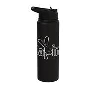 Humor J'en perds mon Lapin French Expression Word Game Stainless Steel Insulated Water Bottle