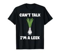 Humor leek minimalist vegetable can't talk i'm a leek T-Shirt