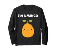 Humor Mangoes Cute Fruit Minimalist Simple I'm a Mango Long Sleeve T-Shirt