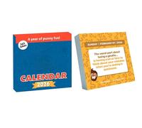 Humor Overturn Calendar - Daily Rip Off Jokes, Annual Desktop Calendar with Easy Display, Quality Paper Scheduling Tool, Everyday Fun Quote Pages, Compact Desk Organizer for Dad Adults
