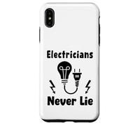 Humor Quote Electrician Job Electricians Never Lie Funny Case for iPhone XS Max