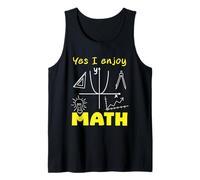 Humor Quote Math Yes I Enjoy Math Funny mathematics Tank Top