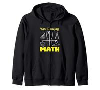 Humor Quote Math Yes I Enjoy Math Funny mathematics Zip Hoodie