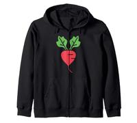 Humor radishes minimalist vegetable simple radish Zip Hoodie
