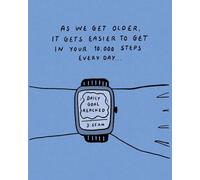 Humor Us Greeting Cards: Birthday - As we get older, it gets easier (Pack of 6)