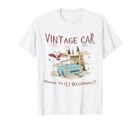 Humor Vintage Flying Car Dreamer Villa Cute Fairy Lovers T-Shirt
