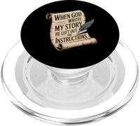 Humor When God Wrote My Story PopSockets PopGrip for MagSafe