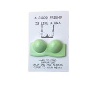 Humorous Best Friend Birthday Card, Funny Bra Birthday Card For BBF Sister a Good Bra Friend fo Friendship Card Female, Like