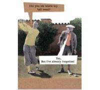 Humorous Birthday Card - Golfer, I've Forgotten Already - From the Riff Riff Range (PIG-RW1022A)