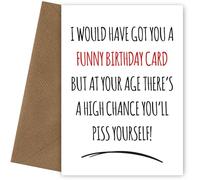 Humorous Birthday Cards for Friend - Funny 60th Birthday Cards for Mum 50th Birthday Card/Dad 50th Birthday Card - Men Women Husband Wife Nana Grandad