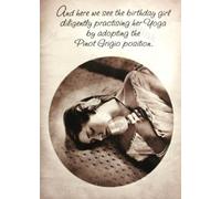 Humorous Birthday Greeting Card (PLK5158) Yoga & Pinot Grigio