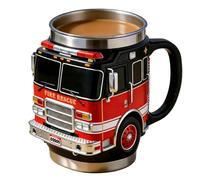 Humorous Coffee Mug | Fire Brigade Stainless Steel Insulated Mug | Funny Mug for Hot and Cold Drinks - For Hot and Cold Drinks, Father, Husband, Birthday, Holiday, Home, Office