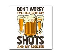 Humorous Drinks Crafting Sarcastic Beverage Sayings Beer Funny Homebrewing Barleys Family Party Saying Magnets 3" × 3"