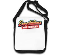 Humorous Expression About Unmet Expectations Shoulder Bag White