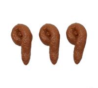 Humorous Fake Poop Set Realistic Toys for Endless Fun 3pcs for Family and Friends